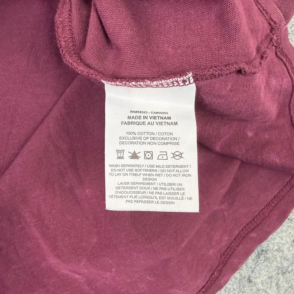 Nike Men's Sportswear Max90 Night Maroon Washed T-Shirt Size Large DZ2898-681